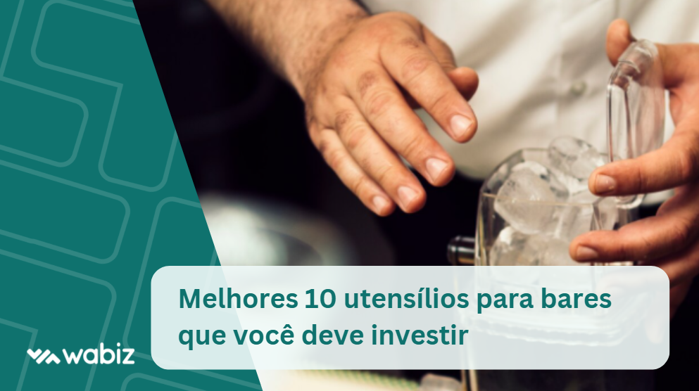 utensílios para bares